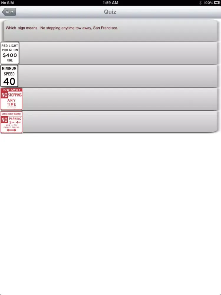 ภาพหน้าจอของ Road Signs (Free) for US, UK and Europe iPad 