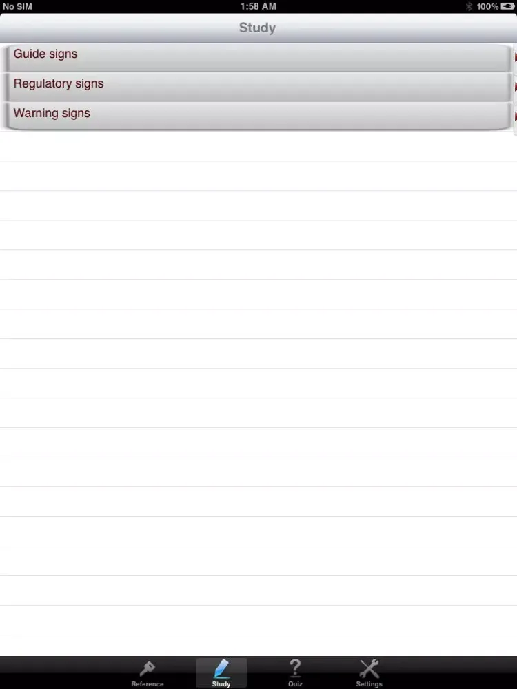 ภาพหน้าจอของ Road Signs (Free) for US, UK and Europe iPad 