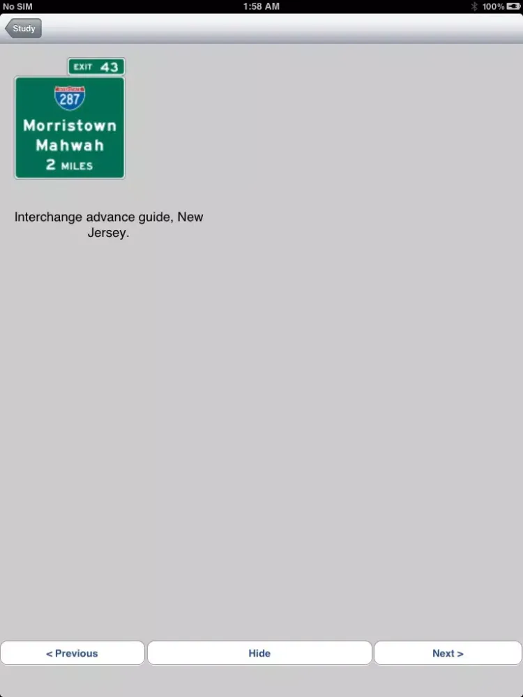 ภาพหน้าจอของ Road Signs (Free) for US, UK and Europe iPad 