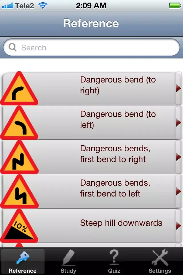 ภาพหน้าจอของ Road Signs (Free) for US, UK and Europe