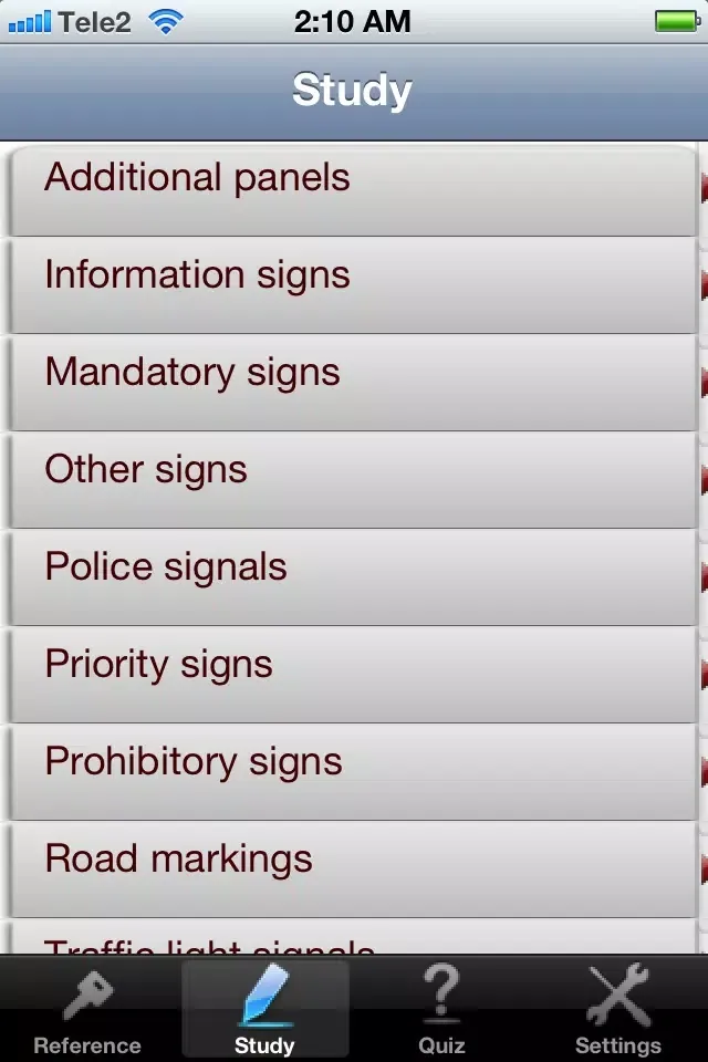 ภาพหน้าจอของ Road Signs (Free) for US, UK and Europe