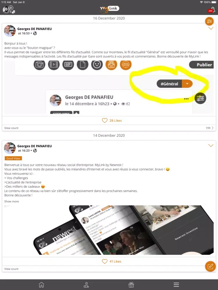 Zrzuty ekranu MyLink by Newrest iPad 
