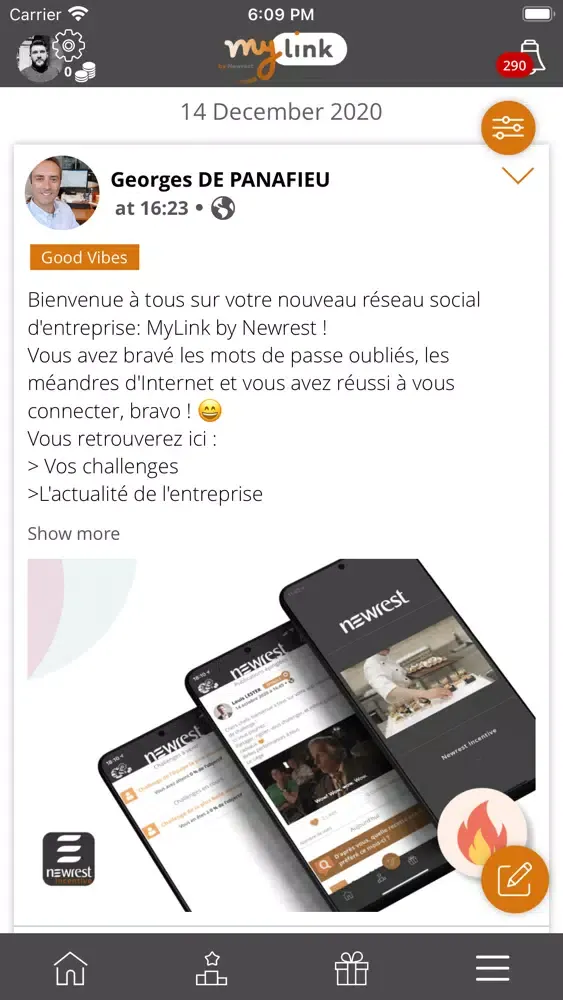 Zrzuty ekranu MyLink by Newrest