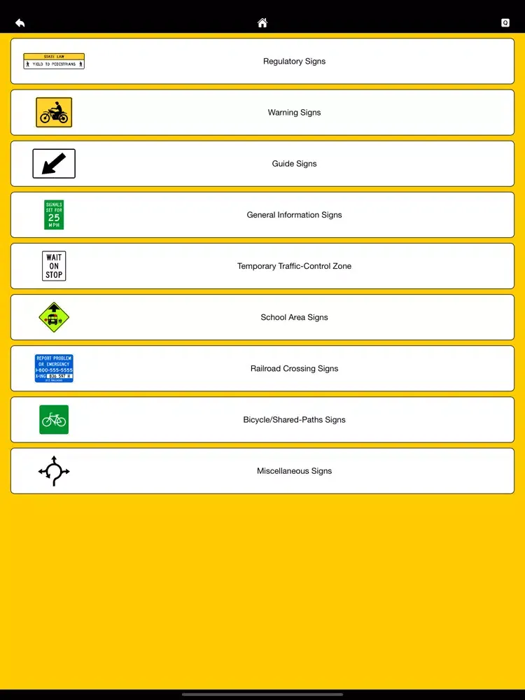 Ảnh chụp màn hình của Roadsigns USA - Lite iPad 
