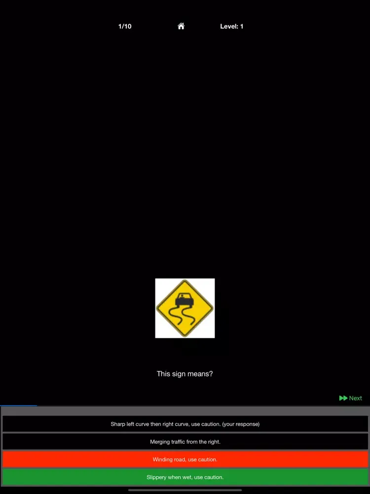 Ảnh chụp màn hình của Roadsigns USA - Lite iPad 