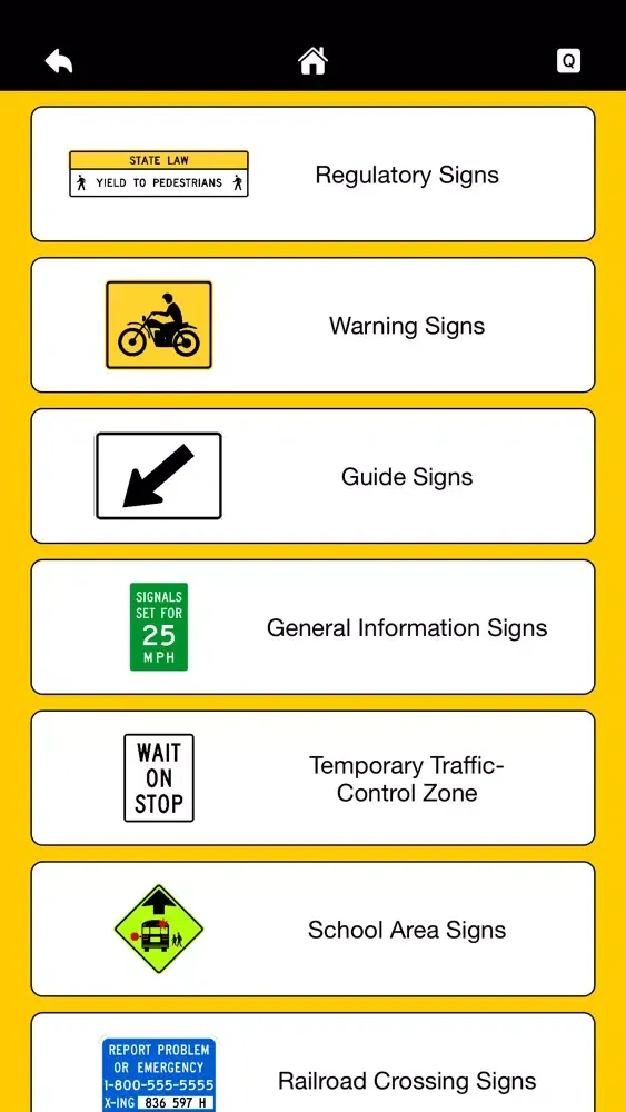 Ảnh chụp màn hình của Roadsigns USA - Lite
