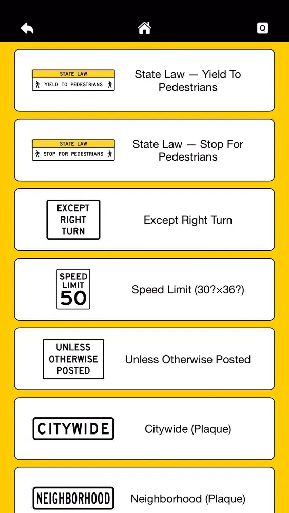 Ảnh chụp màn hình của Roadsigns USA - Lite