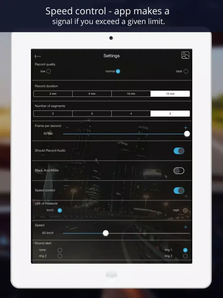 ภาพหน้าจอของ Road watcher: dash camera, car video recorder. iPad 
