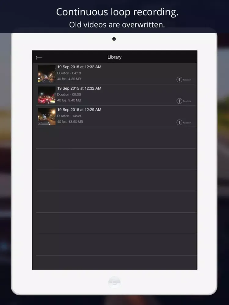 ภาพหน้าจอของ Road watcher: dash camera, car video recorder. iPad 