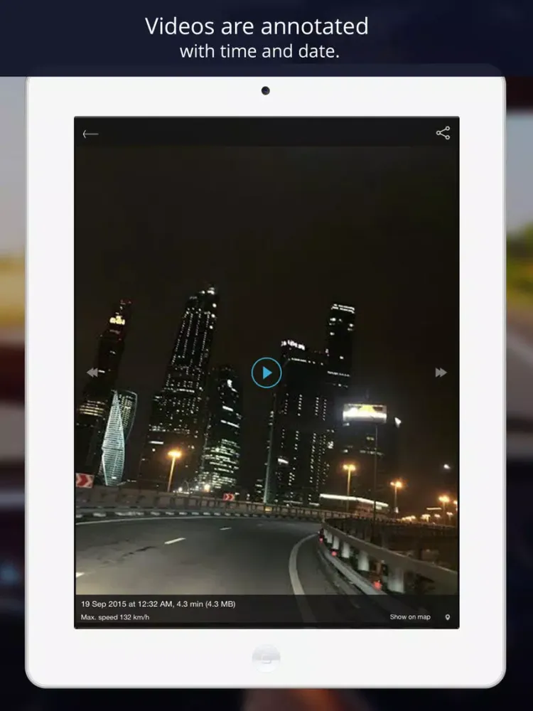 ภาพหน้าจอของ Road watcher: dash camera, car video recorder. iPad 