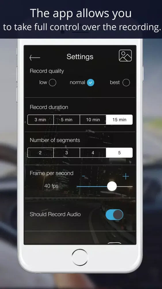 ภาพหน้าจอของ Road watcher: dash camera, car video recorder.