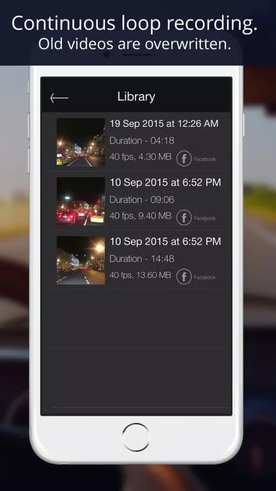 ภาพหน้าจอของ Road watcher: dash camera, car video recorder.