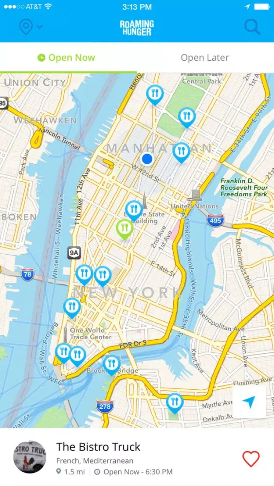 Roaming Hunger Food Truck Finder Screenshots