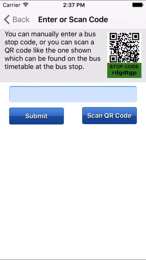 ภาพหน้าจอของ Courtney Buses Real Time