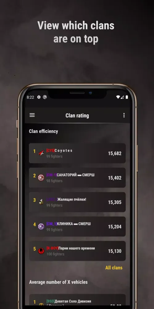 Скриншоты WoT Console Statistics