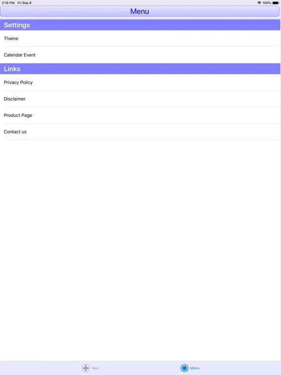 Calendar Counter iPad  Screenshots