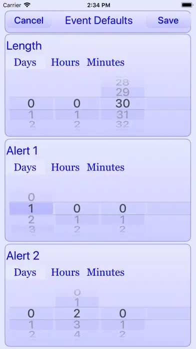 Calendar Counter Screenshots