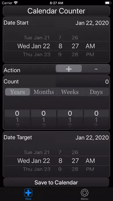 Calendar Counter Screenshots