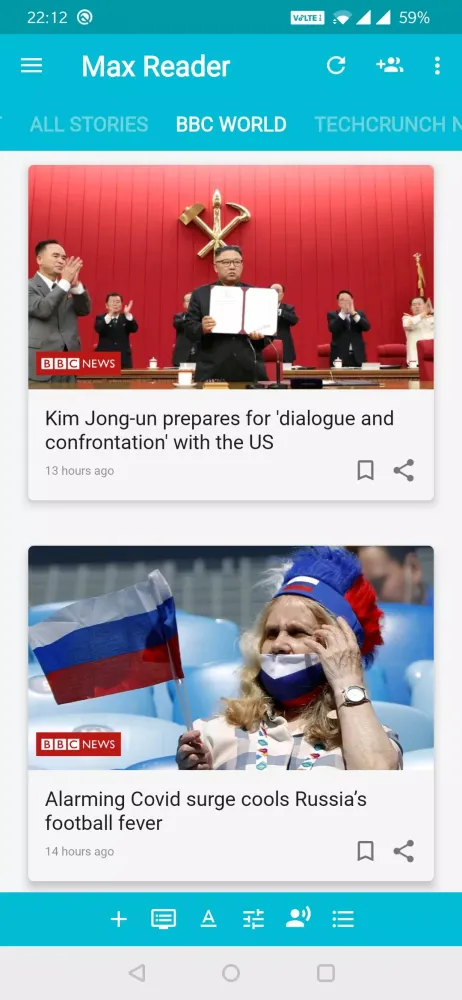 Capturas de pantalla de Worlds News | Max Reader App