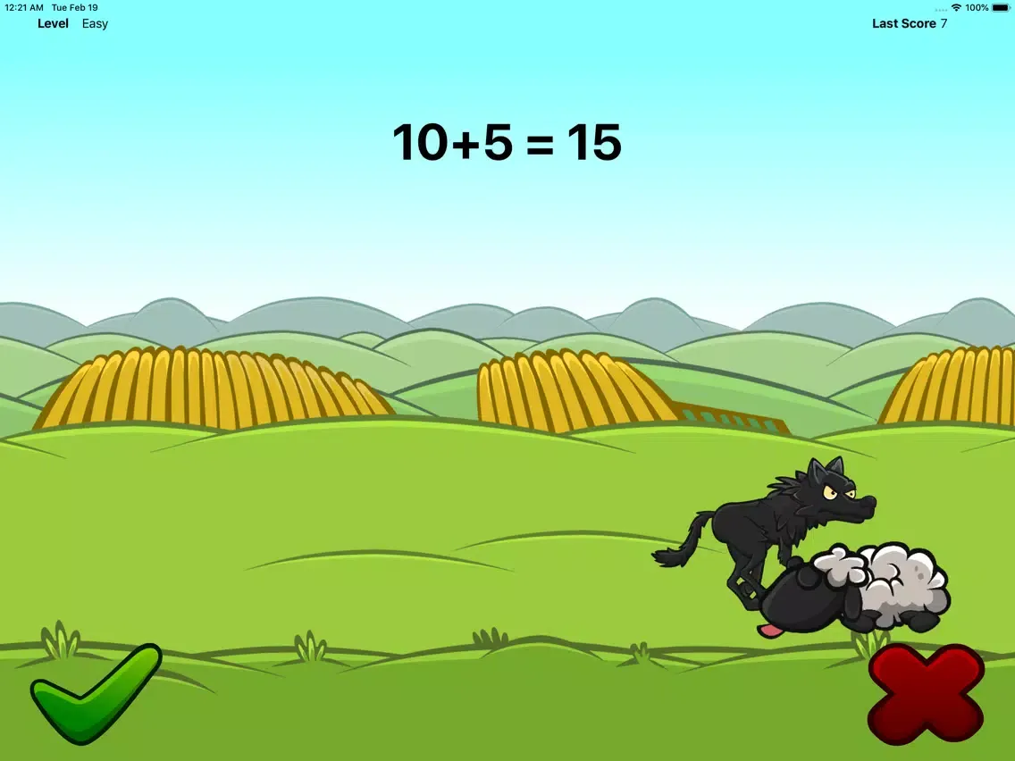 Zrzuty ekranu Math: Wolf and Sheep iPad 