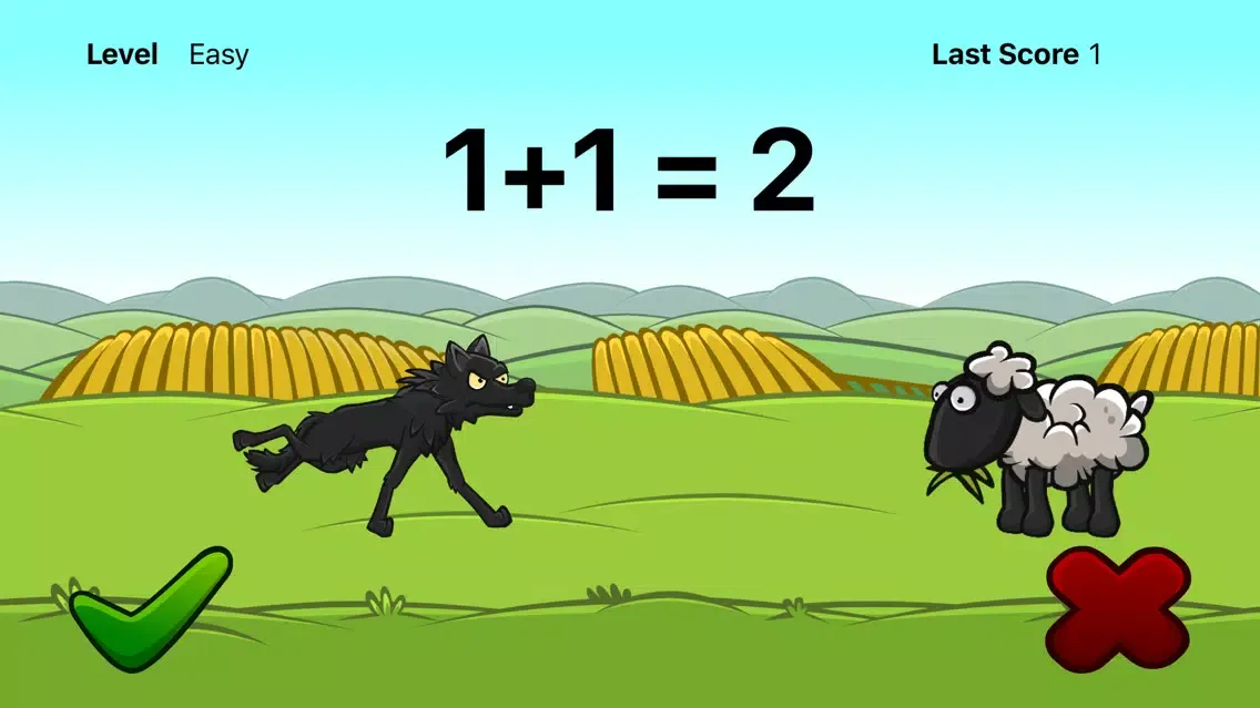 Zrzuty ekranu Math: Wolf and Sheep