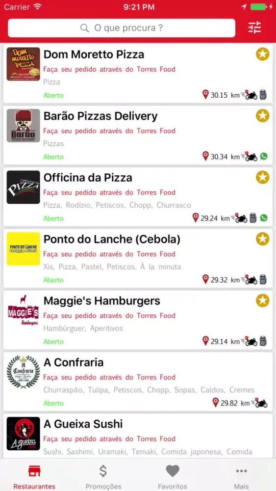 Torres Food Screenshots