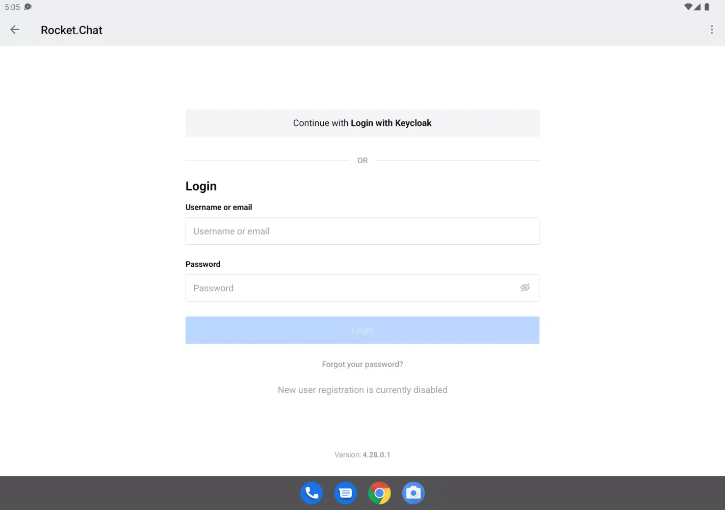 Tangkapan skrin WB Chat