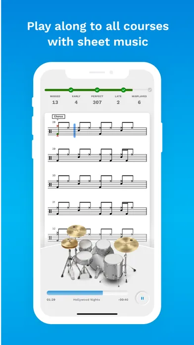 Freedrum Studio: Drum Lessons スクリーンショット