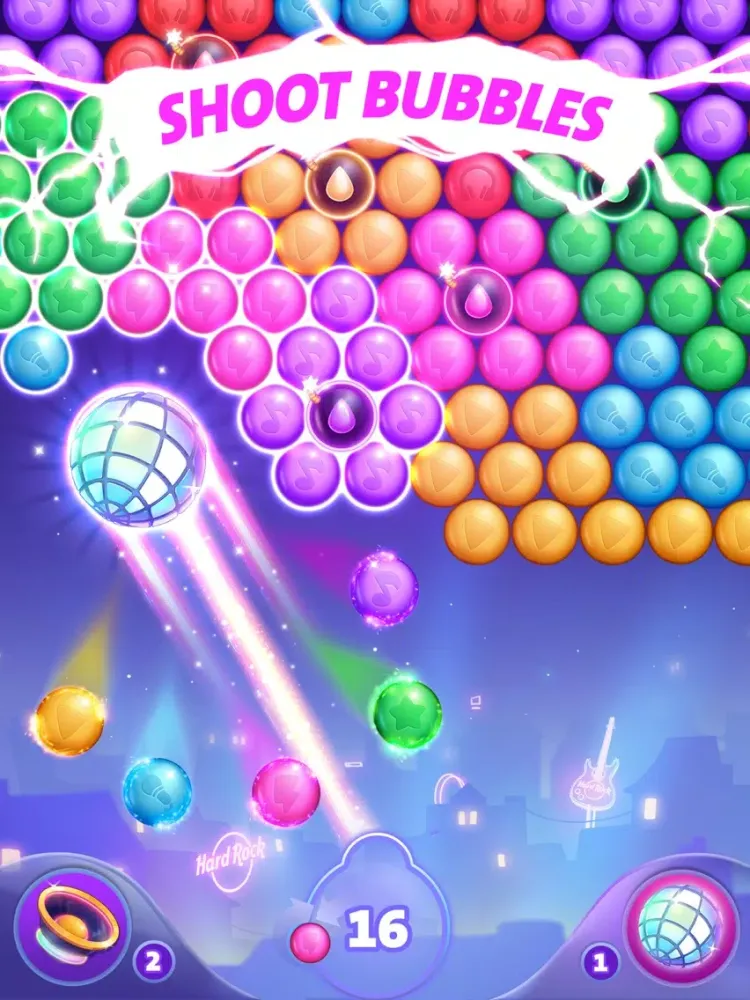 تصاویر Hard Rock Bubble Shooter iPad 
