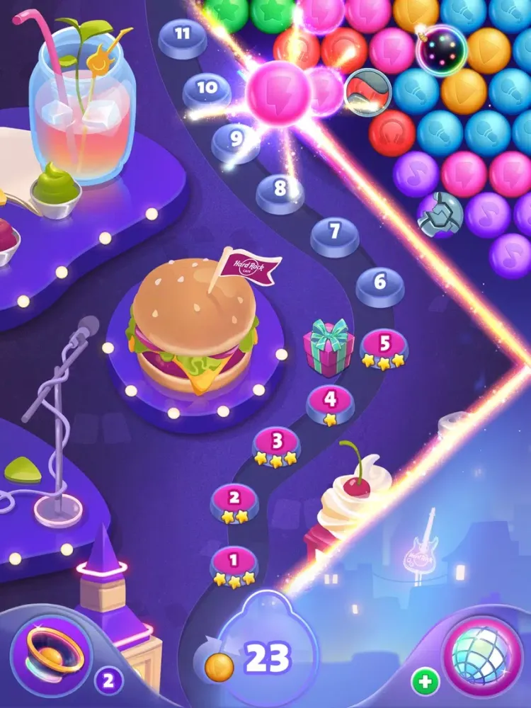 تصاویر Hard Rock Bubble Shooter iPad 