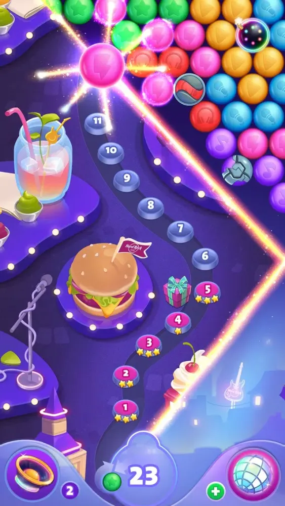 تصاویر Hard Rock Bubble Shooter