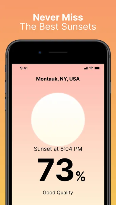 تصاویر Helio - Sunset Forecast
