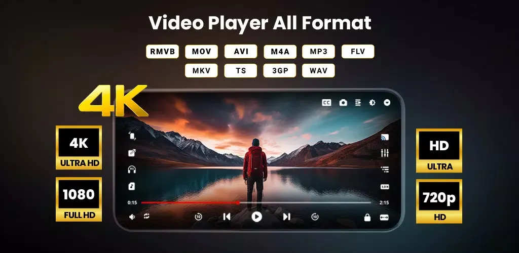 Capturas de tela do Video player - Play Any Video