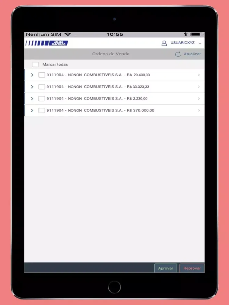 Workflow Vendas Jalles Machado iPad  スクリーンショット