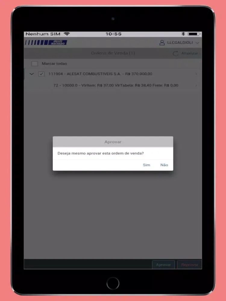 Workflow Vendas Jalles Machado iPad  スクリーンショット