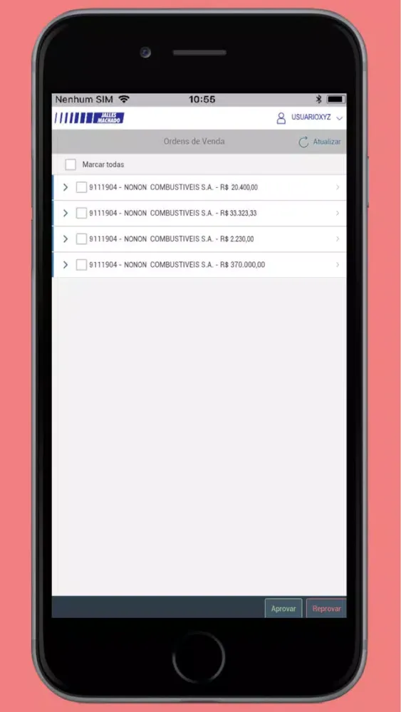 Workflow Vendas Jalles Machado スクリーンショット