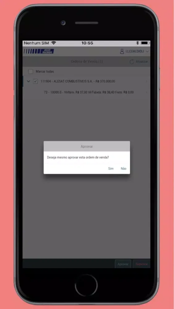 Workflow Vendas Jalles Machado スクリーンショット