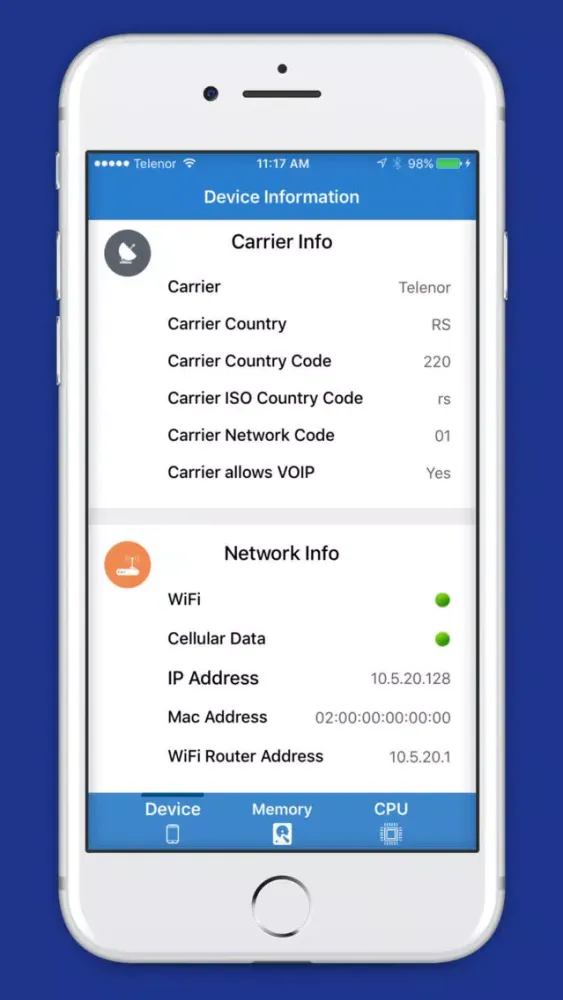 ภาพหน้าจอของ BaseStats