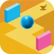 Rolling on The Walls: Don't fall down zig zag walls