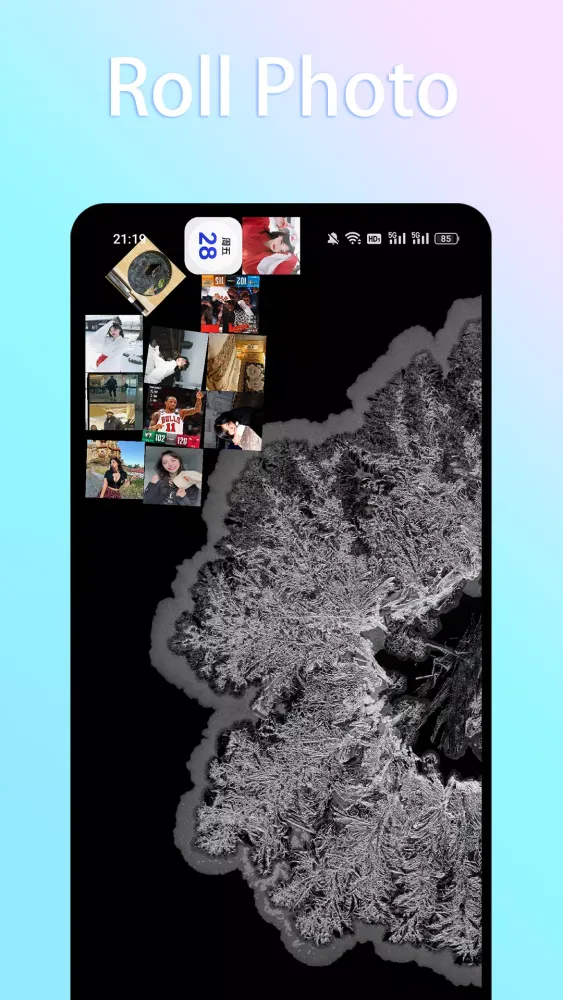 Capturas de tela do Rolling Icons Live Wallpaper