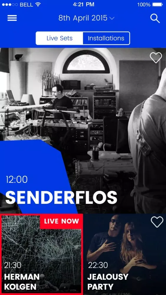 Screenshot di InFlussi