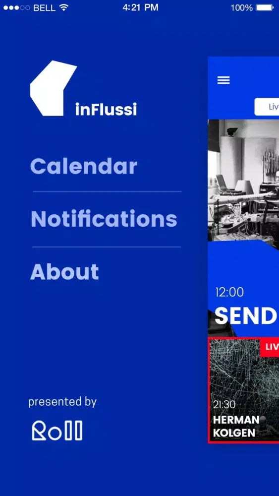 Screenshot di InFlussi
