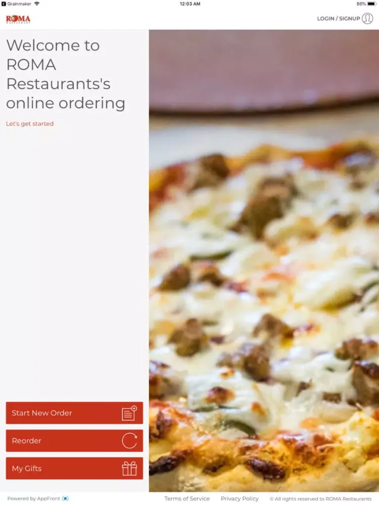 ROMA Restaurants iPad 应用截图