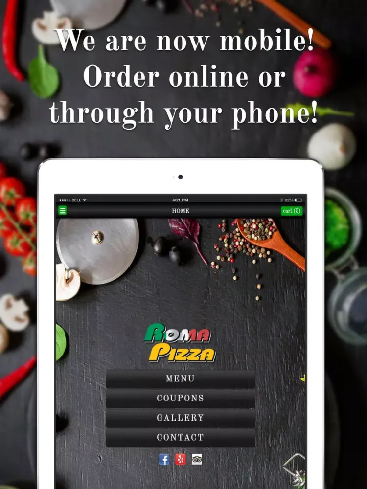 Скриншоты Roma Pizza Temple Hills iPad 