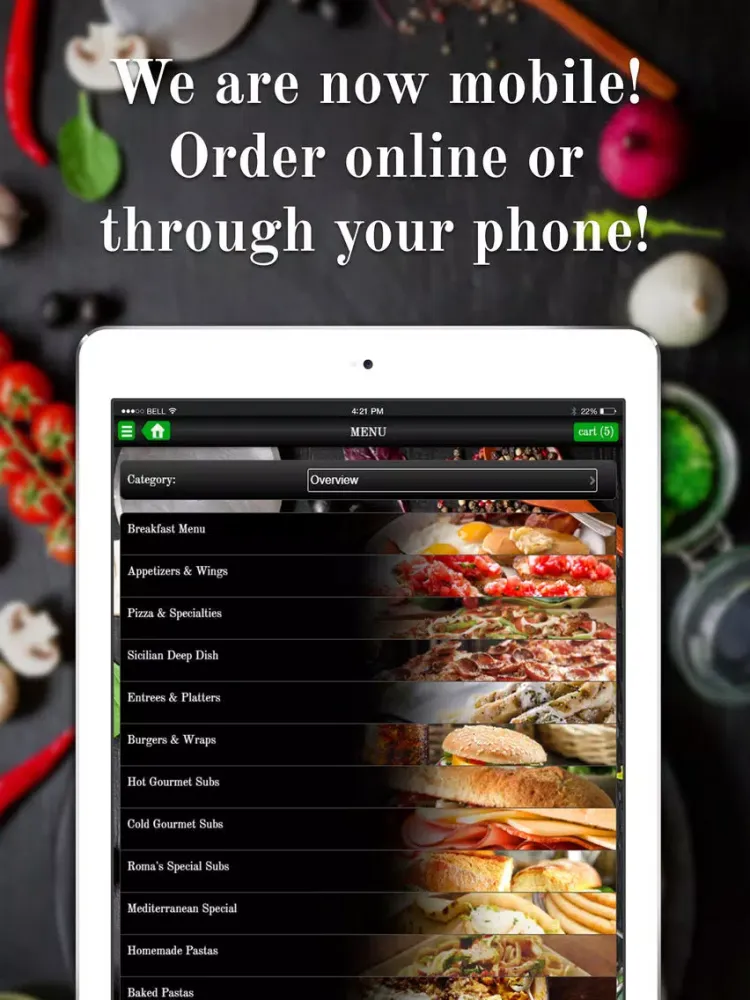 Скриншоты Roma Pizza Temple Hills iPad 