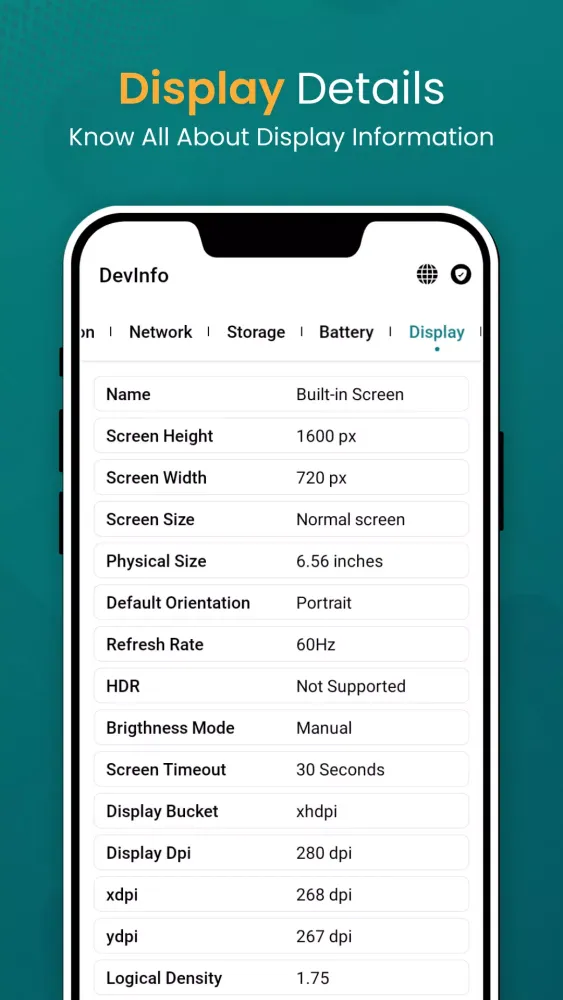 Device Info View: Phone Info應用截圖