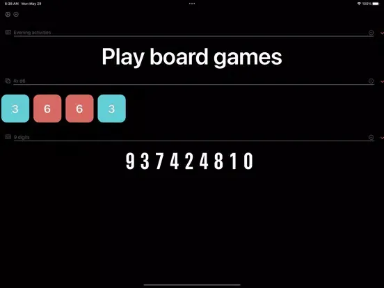 Arli - endless random numbers iPad  स्क्रीनशॉट