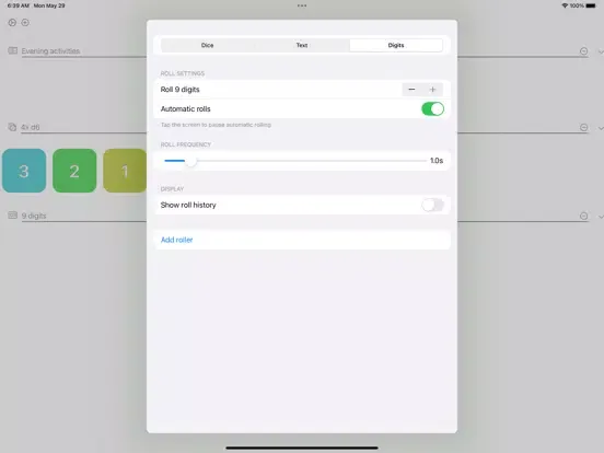 Arli - endless random numbers iPad  स्क्रीनशॉट