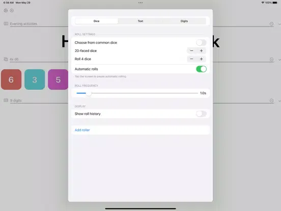 Arli - endless random numbers iPad  स्क्रीनशॉट