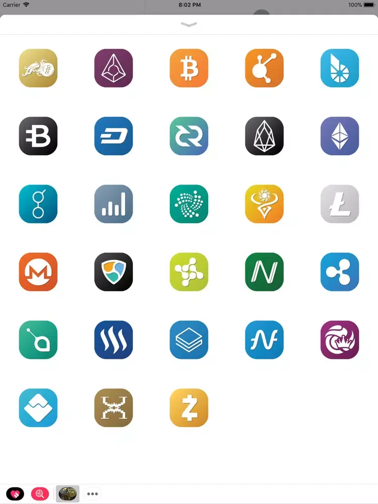 Ảnh chụp màn hình của The Crypto Sticker iPad 